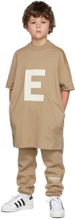 Детская коричневая футболка Big E Essentials