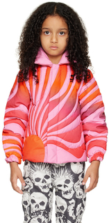 Детская розовая пуховая куртка Sunset ERL