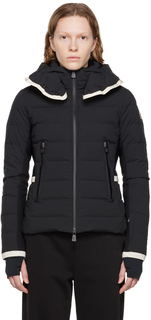 Черный пуховик Lamoura Moncler Grenoble