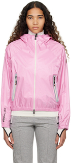 Розовая куртка из кроза Moncler Grenoble