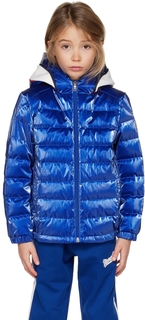 Детский синий пуховик Akinari Moncler Enfant