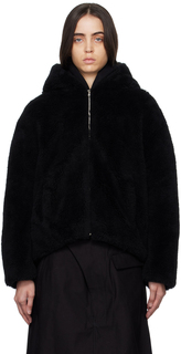 Черная куртка с капюшоном Yves Salomon - Meteo