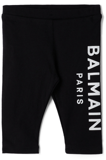 Леггинсы Baby Black с боковым логотипом Balmain