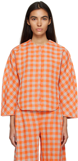 Оранжево-серая блузка Henrik Vibskov