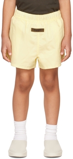 Детские желтые нейлоновые шорты Essentials