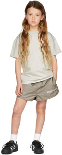 Детские беговые шорты темно-серого цвета Essentials