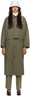 Эксклюзивное пальто цвета хаки от SSENSE UMBER POSTPAST