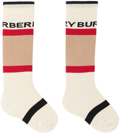 Детские носки с логотипом Burberry