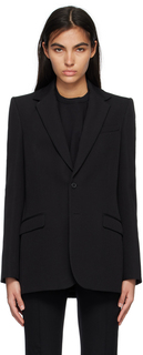 Черный однобортный пиджак WARDROBE.NYC