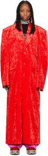 Красное пальто на пуговицах VETEMENTS