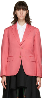 Розовый пиджак с разрезом на рукаве Comme des Garçons Homme Plus