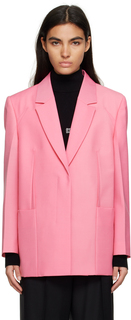 Розовый свободный пиджак Givenchy