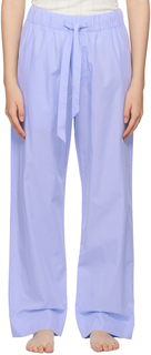 Синие пижамные штаны с кулиской Tekla