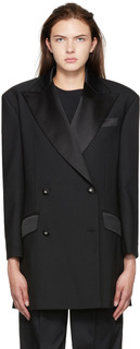 Черный двубортный пиджак Dolce &amp; Gabbana