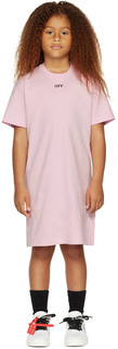 Детское розовое платье Off Stamp Off-White