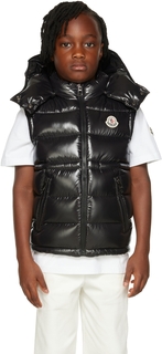 Детский черный жилет Ania Down Moncler Enfant