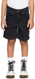 Детские черные джинсовые шорты D-Macs-Sh-J Diesel