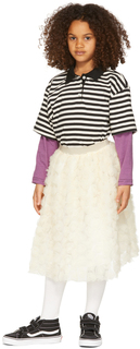 Детская юбка из тюля Off-White с розой Luckytry