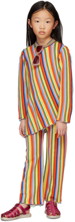 Детские разноцветные полосатые брюки M’A Kids