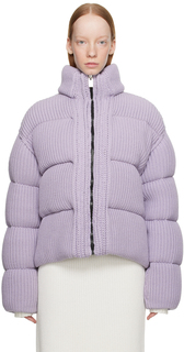 6 Moncler 1017 ALYX 9SM Фиолетовый пуховик с воротником-трубой Moncler Genius