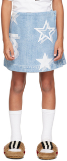 Детская синяя джинсовая юбка с принтом звезд TB Burberry