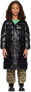 Детское черное стеганое пуховое пальто Woolrich