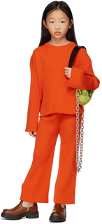 Детские оранжевые брюки из шерсти мериноса M’A Kids