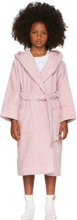 SSENSE Эксклюзивный детский розовый халат с капюшоном Tekla Kids