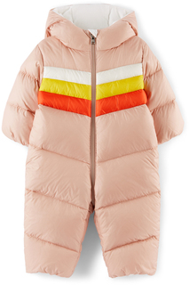 Детский розовый пуховик Ayla Snowsuit Moncler Enfant