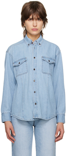 Синяя классическая джинсовая рубашка Dunst