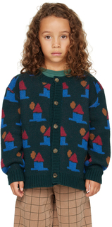 Детский зеленый свитер Wild Homes Bonmot Organic