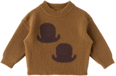 Детский коричневый свитер быка The Animals Observatory