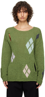 Зеленый свитер с ромбами TheOpen Product