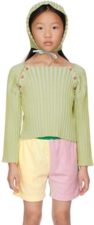 Детский зеленый свитер SSENSE Exclusive Eckhaus Latta