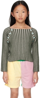 Детский зеленый свитер SSENSE Exclusive Eckhaus Latta