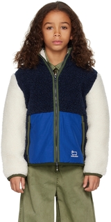 Детский спортивный свитер темно-синего цвета Woolrich