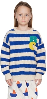 Детский свитер в синюю полоску Bobo Choses