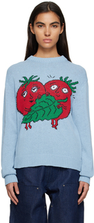 Синий свитер Happy Tomatoes Sky High Farm Workwear