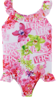 Детский цельный купальник Pink Orchid Versace