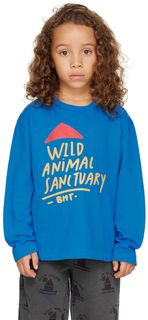 Детская синяя футболка \Wild Sanctuary\&quot;&quot; Bonmot Organic