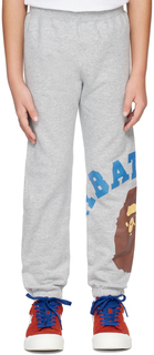 Детские серые спортивные штаны Giant College BAPE