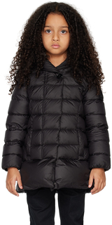 Детская черная стеганая пуховая куртка Woolrich