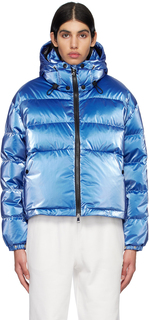 Синий пуховик Moselotte Moncler