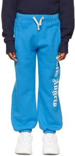 Детские синие спортивные штаны с логотипом Palm Angels