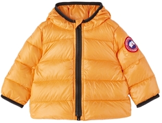 Пуховик с капюшоном Baby Orange Crofton Canada Goose Kids