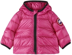 Пуховик с капюшоном Baby Pink Crofton Canada Goose Kids