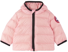 Пуховик с капюшоном Baby Pink Crofton Canada Goose Kids