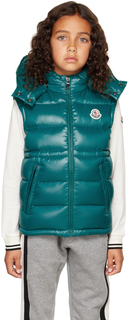 Детский зеленый жилет Ania Down Moncler Enfant