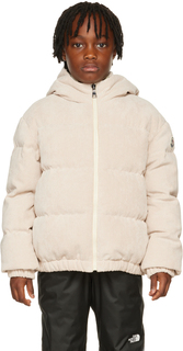 Детская бежевая пуховая куртка Anterne Moncler Enfant