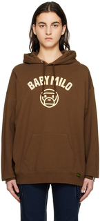 Коричневая толстовка с капюшоном Baby Milo BAPE